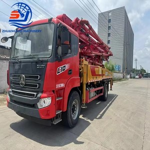 Camion pompe à béton Mercedes d'occasion Sany, 37m, 3 essieux, 46m, 49m, 4 essieux, moteur diesel, hydraulique, avec tuyau d'extrémité - Product Image 5