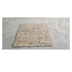 Modern Tiger Yellow Granite Stone Exterior Decorative Wall Tiles Antacid Split Surface Finish