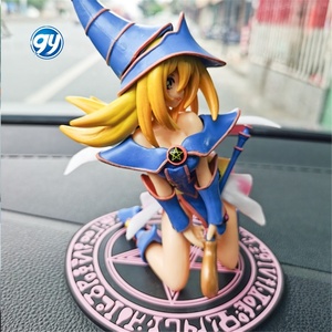 Figurines GY en <span class=keywords><strong>vente</strong></span> flash, <span class=keywords><strong>Yu</strong></span>-<span class=keywords><strong>Gi</strong></span>-<span class=keywords><strong>Oh</strong></span>, figurine de maître du jeu, Mana, en position agenouillée, hauteur 17 cm, Dark Magician Girl, modèle d'anime, décoration de voiture - Product Image 3