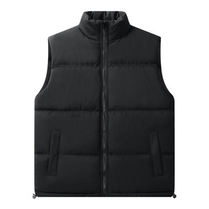 Gilet d'hiver à col montant Hommes Patchwork Fashion Brand Casual Youth Preppy Trendy Male Vest Sleeveless Outerwear 2025 - Product Image 2