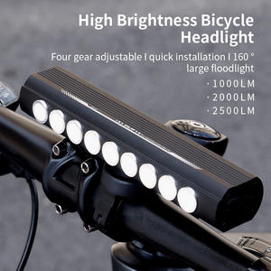 Eslnf ไฟจักรยานอลูมิเนียมอัลลอยหลายลูกปัดไฟหน้าจักรยานลูเมนสูงจักรยานเสือภูเขาจักรยานเสือหมอบไฟจักรยานกันน้ำ - Product Image 2