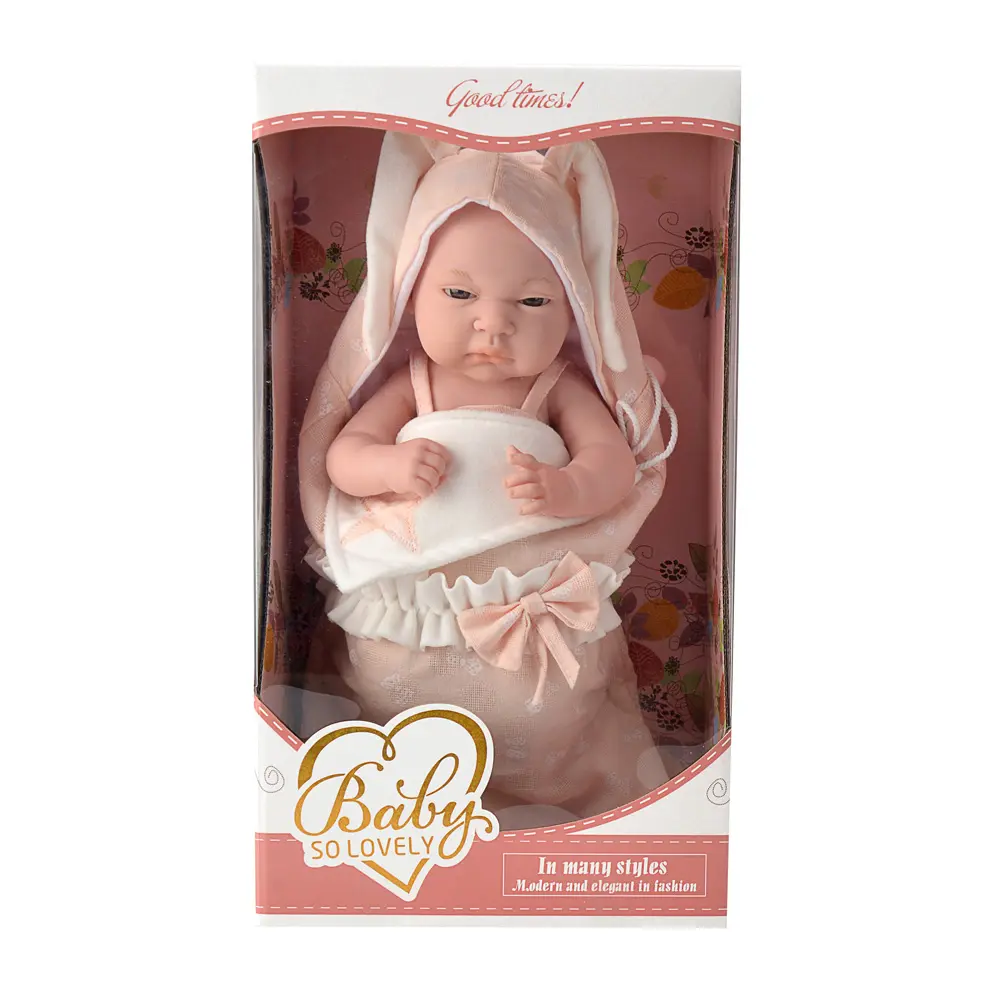 Personalização de alta qualidade 15 Inch Reborn Baby Doll Reborn Silicone Reborn Dolls Lovely Girl Baby Doll Brinquedos com acessórios