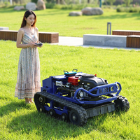 Sofort Lieferbar 800mm 18PS Benzin-Rasenmäher mit Fernbedienung für Professionelle Garten- und Landschaftspflege