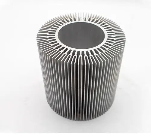 6063 alluminio girasole dissipatore di calore CNC ad alta densità LED dissipatore di calore profilo in alluminio