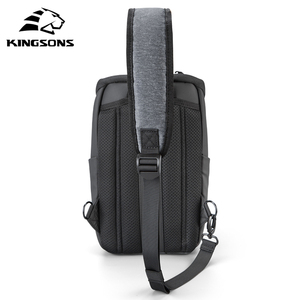 Nouveau sac messager et sac à bandoulière pour homme, avec bouton, imperméable, design ergonomique, grande capacité, sac d'affaires - Kingsons - Product Image 4