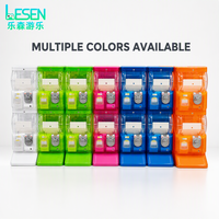 Distributeur automatique de capsules à double compartiment, sans électricité, pour magasins, multicolore, Lesen LS-ND-07 CE, direct usine, haute rentabilité