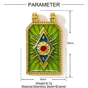 Hongtong AC-166 Edelstahl <span class=keywords><strong>Tarot</strong></span> Vintage Charms Lasted Design Zarte Anhänger für Halskette machen Hot Sale Mode - Product Image 6
