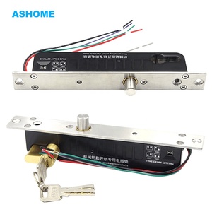 Thông minh deadbolt DC 12V / 24V Thất Bại an toàn xi lanh điện tử Drop Bolt khóa với phím cơ khí và hẹn giờ - Product Image 2