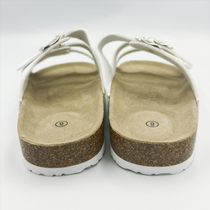 Mode bout ouvert <span class=keywords><strong>semelle</strong></span> en liège <span class=keywords><strong>anti</strong></span>-dérapant femmes pantoufles trois ceinture chaussures personnalisées été chaussures décontractées pour femmes plat toboggan sandales - Product Image 5