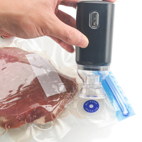 Sacs de rangement sous vide Sac économiseur d'aliments avec mini pompe à air électrique portable