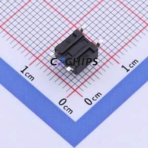 TS-1102SD-B-E-B Tactile Switch SMD-4P,6x6mm Switch Single Pole Single Throw Round Button 1.6N Vertical Mount - Product Image 2