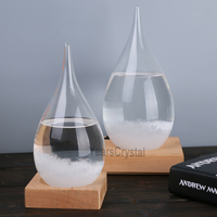 Baromètre décoratif pour la maison, prévisions météorologiques, verre à tempête en cristal, objet de collection avec option de logo personnalisé
