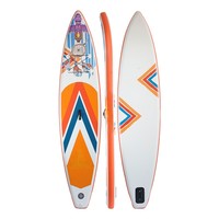 Planche de paddle gonflable en PVC Drop Stitch, stable, à aileron unique, grande flottabilité, pour sports nautiques en extérieur