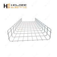 HOLDEE HDG Panier en treillis métallique galvanisé robuste pour câbles, 6 mm