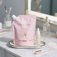 Emballage personnalisé imprimé, sachet à bec verseur de 1L pour détergent, 500ml pour shampoing, 250ml pour liquide vaisselle et 100ml pour lotion