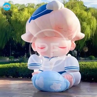 Gonflables publicitaires personnalisés pour la publicité Dessin animé gonflable Dimoo Girl personnage mascotte Pop Mart pour la décoration