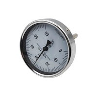 Jauge de pression stérile aseptique de qualité sanitaire SS304 SS316L avec couvercle à cadran 75mm pour les boissons
