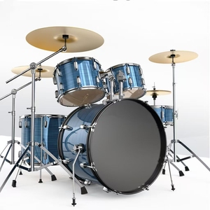 Bộ trống dành cho người lớn và trẻ em, sử dụng tại nhà, 5 trống và 4 chũm chọe, thích hợp cho người mới bắt đầu luyện tập. - Product Image 1