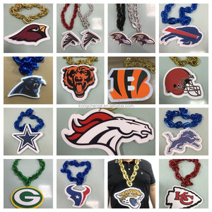 Collares al por mayor con logo del equipo de EE. UU. para aficionados, cadenas grandes, collares de espuma <span class=keywords><strong>EVA</strong></span> 3D estilo Hip Hop, joyería de moda. - Product Image 2