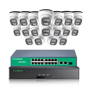 Sistema de cámara CCTV de fábrica, kit de cámara IP OEM ODM NVR, conjunto de 24 horas de grabación, máximo 14TB HDD, fabricante de fábrica