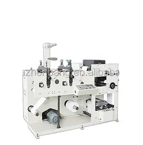Narrow web 2 colors flexo printing machine with die cutting station