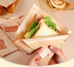 Bolsa de Papel de Doble Apertura, Cuadrada, de Película de Polietileno, Resistente al Aceite, para Donas, Hot Dogs, Hamburguesas, Sándwiches, Pretzels, Empaque Único, 100 Piezas - Product Image 2