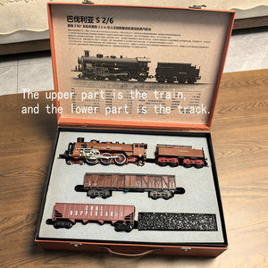 ชุดรถไฟของเล่นเด็ก RUIKU พร้อมรางรถไฟ รุ่นรถไฟปล่อยควันโลหะ ของเล่นรถไฟไฟฟ้าสำหรับเด็กผู้ชาย - Product Image 5