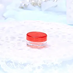 Pot cosmétique rond transparent pour crème visage, sous-emballage, 2g, 3g, 5g, vente en gros - Product Image 2