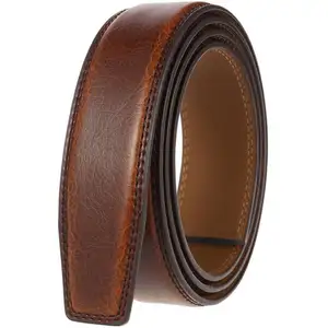 Wholesale Business Casual Adjustable Automatic Buckle Two-layer Cowhide Genuine Leather Belt for Men