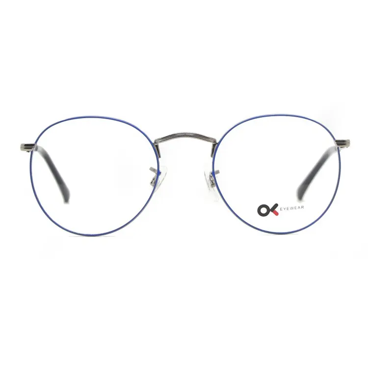 Fashion Metal Round Clip On Sunglasses Eyewear Frame Glasses