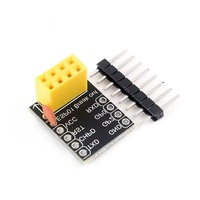 Placa Adaptadora ESP-01/01S 3.3V, Módulo WiFi Inalámbrico ESP8266, Módulo Adaptador UART de 4 Pines para Protoboard Serial ESP01S