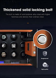Enrouleur de <span class=keywords><strong>montre</strong></span> avec logo personnalisé de haute qualité coffre-fort avec écran tactile en cuir microfibre lumière LCD modèle à remontage <span class=keywords><strong>automatique</strong></span> WDS-LT-SPU - Product Image 2