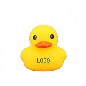 Mini canard en verre cristal personnalisé avec logo, jouet de bain flottant pour enfant, sonore, écologique, portable, promotionnel, vente en gros - Product Image 1