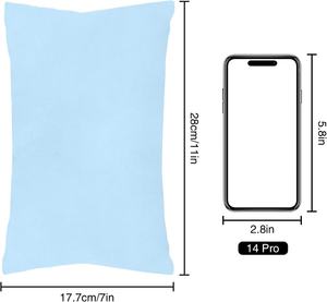 Winmany 100% pamuk Mini dikdörtgen yastık 11x7 el yıkama Anti toz Mite düz renk özelleştirilebilir hafif vücut yastığı yetişkin köpekler - Product Image 2