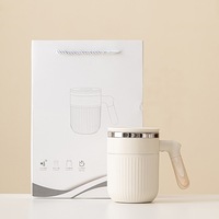 Mug à café isotherme BORGE personnalisé de 450 ml à double paroi en acier inoxydable 316 avec poignée, ensemble de cadeaux d'affaires