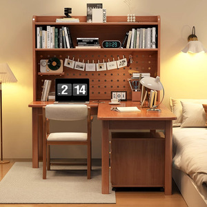 Hiện Đại 7-Nhân Vật L-Hình Dạng Rắn Gỗ Góc Bàn Tích Hợp Giá Sách Bảng Lỗ Hội Đồng Quản Trị Cho Nhà Văn Phòng Phòng Ngủ Máy Tính Thiết lập - Product Image 2