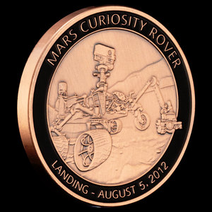 Medalla Conmemorativa del Aterrizaje de Curiosity en Marte, Insignia con Temática del Vehículo Espacial Estadounidense, Regalo Coleccionable para Amantes de la Ciencia o de la Exhibición - Product Image 2