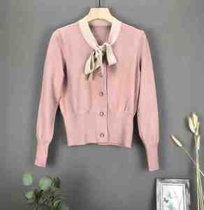Cardigan da <span class=keywords><strong>Donna</strong></span> <span class=keywords><strong>Autunno</strong></span>-<span class=keywords><strong>Inverno</strong></span>, Nuovo Maglione Coreano a Maniche Lunghe, Maglia Base in Maglia - Product Image 4