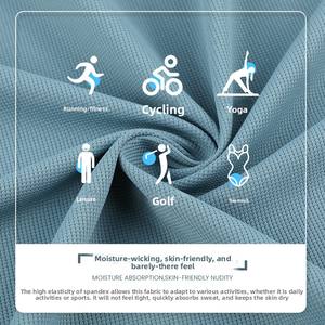 库存干贴合吸湿速干骑行针织面料75D/72F 100% 涤纶针织芯吸透气孔眼鸟眼 - Product Image 1