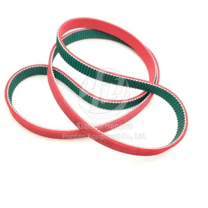 T5-2000-23 Muller Martini Timing Belt 3671.2391.4 Red Rubber for Offset Printing Machine Spare Parts