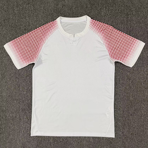 <span class=keywords><strong>Maillot</strong></span> de football style équipe nationale 26-27 Rouge <span class=keywords><strong>Blanc</strong></span> Noir Respirant Uniforme d'entraînement vierge Séchage rapide - Product Image 4