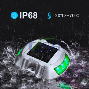 Luz <span class=keywords><strong>Solar</strong></span> de Jardín <span class=keywords><strong>Baliza</strong></span> de Seguridad Azul y Blanca Cono Reflector para Calzada Equipos para Carreteras Marcador Vial <span class=keywords><strong>LED</strong></span> Luces para Automóvil - Product Image 1