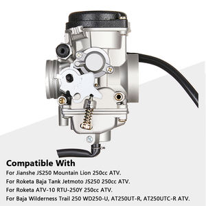 RUNTONG-Carburador para Jianshe <span class=keywords><strong>250</strong></span> JS250 Roketa, tanque de 250cc, ATV, <span class=keywords><strong>motor</strong></span> cuádruple, <span class=keywords><strong>motor</strong></span> de 250cc, <span class=keywords><strong>motor</strong></span> de 250cc, <span class=keywords><strong>motor</strong></span> cuádruple - Product Image 3