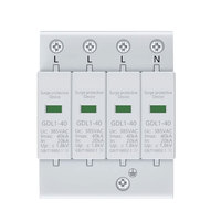 Parafoudre AC SPD T2 pour systèmes solaires photovoltaïques 1000V DC 385V 80kA, modèle LY-301 Lyhc pour systèmes d'alimentation industriels et domestiques