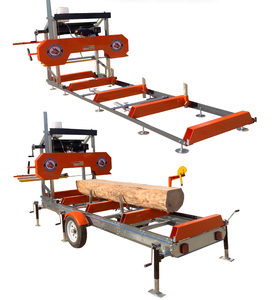 Aserradero Portátil Motorizado de 26-36 Pulgadas con Remolque Opcional, Aserradero con Ruedas, Aserradero Horizontal, Aserradero de Banda, Máquina Aserradora - Product Image 5