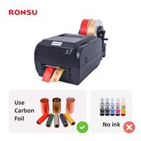 Machine d'impression de ruban de satin à double rangée, machine d'impression d'étiquettes de bureau multifonctionnelle à grande vitesse, machine d'impression d'autocollants en promotion