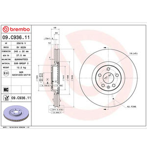 <span class=keywords><strong>Discos</strong></span> <span class=keywords><strong>de</strong></span> <span class=keywords><strong>Freno</strong></span> Delanteros para Volvo OE: 31400568 32300811 para Brembo Originales Genuinos, Venta al por Mayor y al por Menor <span class=keywords><strong>de</strong></span> Piezas Automotrices - Product Image 2