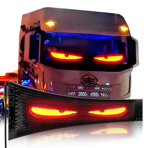 Đèn <span class=keywords><strong>LED</strong></span> ô tô mắt quỷ động, vòng tròn thần kỳ, màn hình <span class=keywords><strong>LED</strong></span> ma thuật thực tế, cánh thiên thần, ma trận neon, linh hoạt, nhấp nháy, đổi màu - Product Image 1