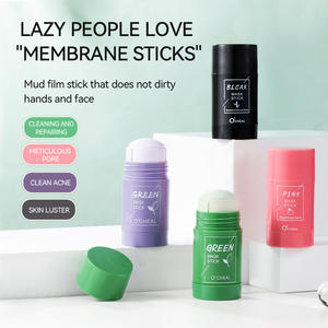 Masque Nettoyant en Profondeur au Thé Vert de Haute Qualité, Masque Facial Nettoyant en Stick, Contrôle du Sébum, Soulagement de l'Acné, 40g, Utilisation à Domicile - Product Image 1