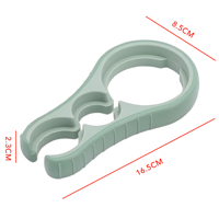 Cadeaux pour la fête des mères Ouvre-bocal portable robuste 3 en 1 Outil de cuisine multifonction avec matériau PP+TPE - Cadeau écologique